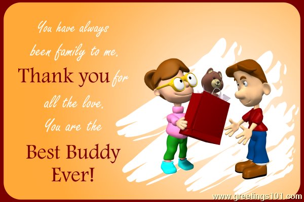 Send Free ECard Best Buddy Ever From Greetings101