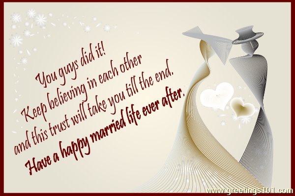 Happy married life ever after