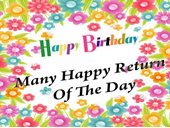 Many Happy Return Of the Day