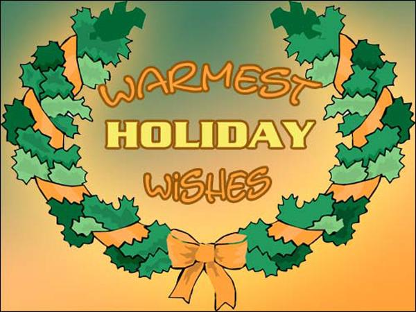 Warmest holiday wishes